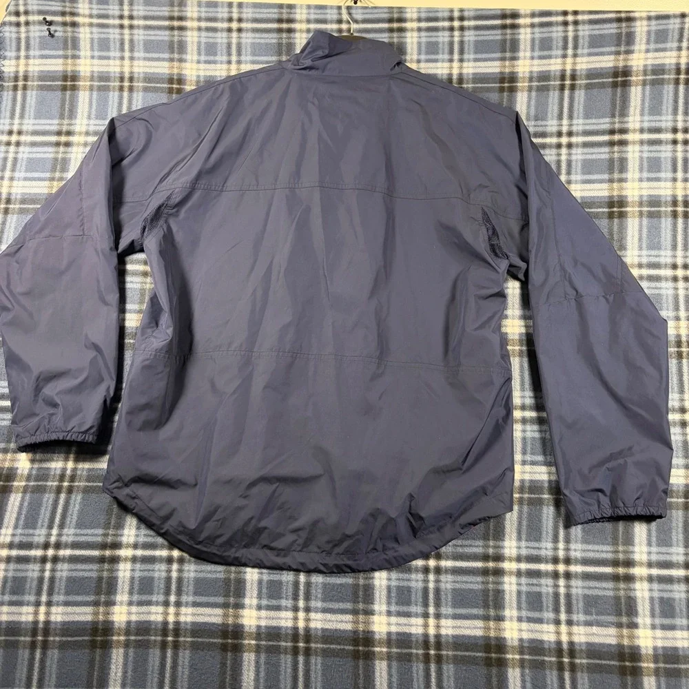 Polo Sport Ralph Lauren Mens XL Navy Blue Full Zip Windbreaker Jacket Red Trim
